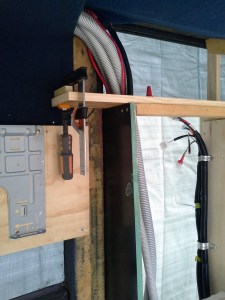 Start of the cabinet construction.