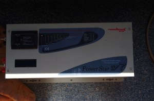 The Inverter/Charger unit, this unit has a peak power output of 7000w & 70 amp charging mode.