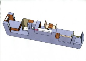 View from Drivers side, Shower screen has been fitted but too complexed for mere mortal to draw.